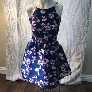 Nine Britton Navy Pink Floral Dress